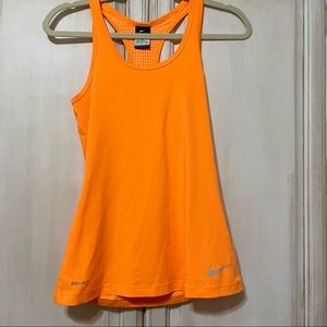 Nike Womens Small Dri-Fit Tank Top Logo Running Gym